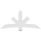 Ekena Millwork Alberta Architectural Grade PVC Gable Bracket, 72"W x 33"H x 4"D x 6"F, 11/12 Pitch GBP072X33X0406ALB00 - alternate 3